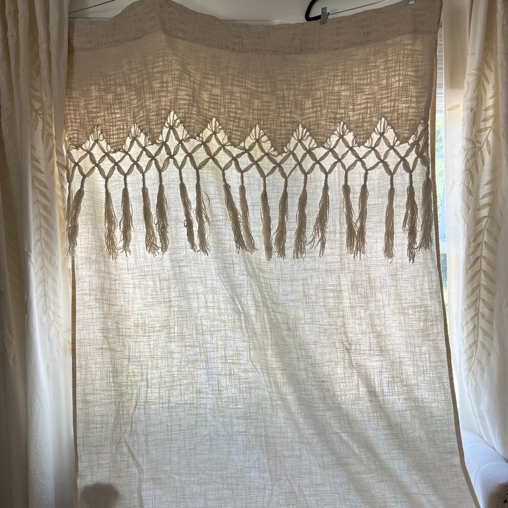 Anthropologie Boho Tassel 84" Curtain (1 panel)
